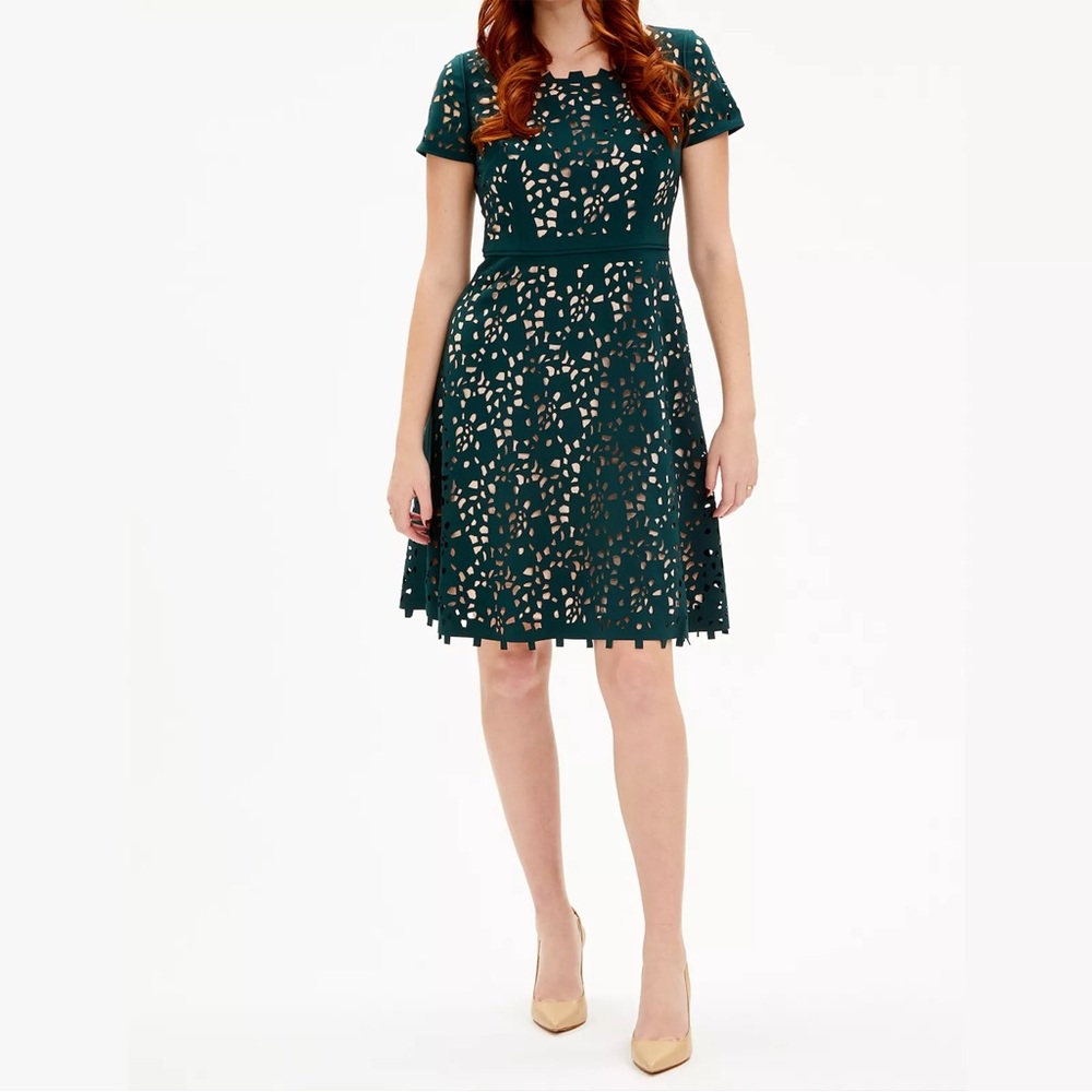 Green A Line Dress